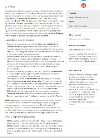 Vietnam y Camboya en 16 días desde 1899€