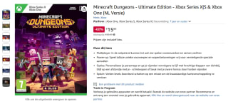 Minecraft Dungeons Ultimate Edition voor €15,80 bij Amazon