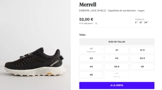 Zapatillas de Trekking para Hombre Merrell EMBARK LACE SHIELD por 52€