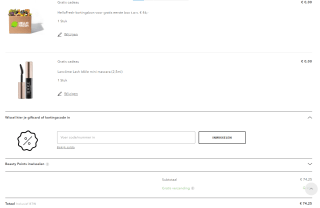 25% korting + tot 2 gratis gratis cadeaus bij Douglas