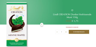 Lindt CREATION Donker Verfrissende Munt chocolade voor €1,75