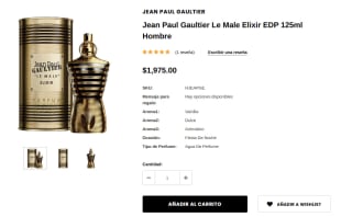 Jean Paul Gaultier Le Male Elixir 125ml $1,975 | Magna Perfumes