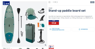 Stand-up paddle board set voor €199 bij de Aldi