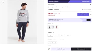 Pijamas para hombre por tan sólo 8,33€