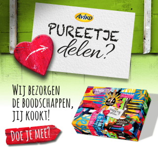 Kans op een kookpakket van Aviko met de Aviko pureetje delen-actie