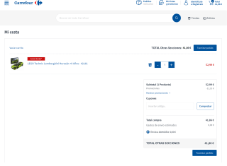 Descuento 21% Juguetes Lego en tienda Carrefour