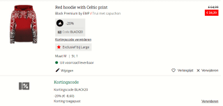 Large kortingscode voor 20% korting op je bestelling