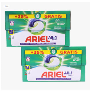 ARIEL Detergente All-in-1 Pods 68 lavados por 9.49€