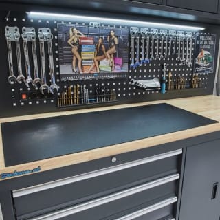 PVC werkbankmat voor werkbank 100 cm voor €41,65 bij Datona