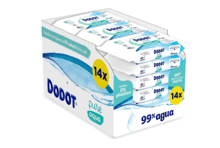 Dodot Toallitas Pure Aqua para Bebé 99% Agua 672 Toallitas a solo 22,09€