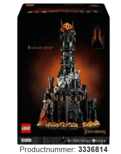 LEGO Icons - The Lord of the Rings: Barad-dûr voor €429,95 bij Proshop