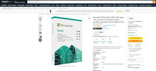 Microsoft 365 Family de Mídia Física por 12 Meses - R$ 199,90