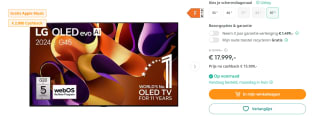 LG OLED evo G4 97" (buitenlands model, 5LW) Zwart voor €15.999 na cashback bij Artandcraft
