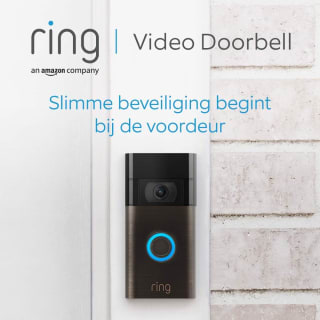 Ring deurbel met video en WiFi brons voor €59,99 bij Amazon