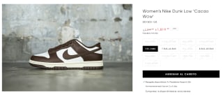 Tenis Nike Dunk Cacao por $1,819 | Lust