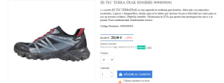 Zapatilla Hi-Tec Terra Trak hombre por 28€
