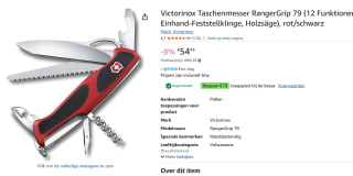 Victorinoc RangerGrip 79 Zakmes 12 Functies voor €44,43 dmv code bij Amazon