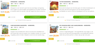 25% korting op alle spellen uit de 999 Games Spellen Top 100 bij 999games