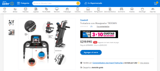 Trotadora con Masajeador T800MN por $219.990