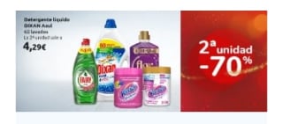 Segunda Unidad al -70% Cuidado de la Ropa y Hogar.