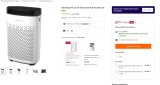 Marca Rowenta Pure Air Essential Purificador de Aire por 67,37€