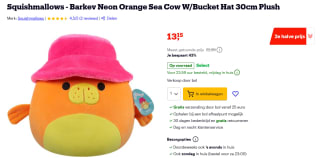 Squishmallows Barkev Orange Sea Cow voor €13,15 bij Bol