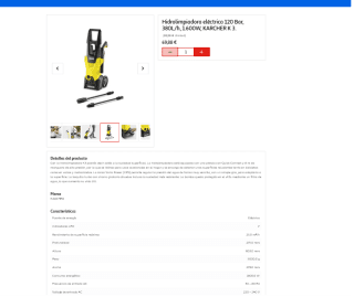 Hidrolimpiadora KARCHER K3 120 bar 1600W 6m por 69,88€