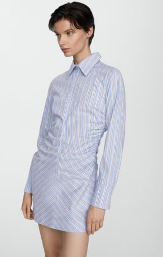 Vestido camisero cremallera rayas para Mujer por 7.99€