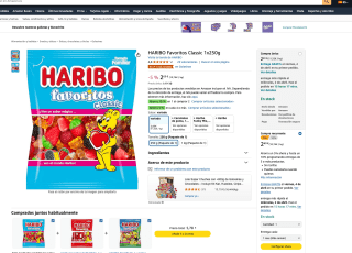 2 HARIBO Favoritos Classic 250g (total 500g) por solo 3,11€