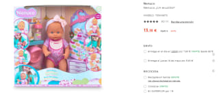 Muñeco Nenuco ¿Un eructito? por 13.18€