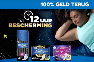 Always nachtmaandverband 100% terugbetaald via Zin in Meer