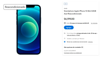 iPhone 12 Mini 64GB Reacondicionado por $5,748 en Walmart