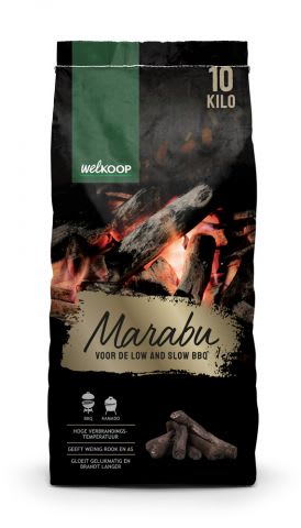 Welkoop Marabu BBQ - Houtskool - 10 kg voor €19