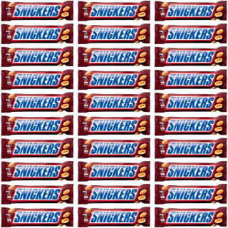 30 barritas Snickers Chocolatina con Deliciosa Crema de Cacahuete 50g por 13,04€