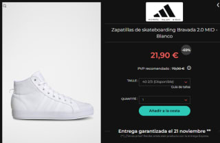 Zapatillas Adidas deporte por solo 17,90€