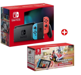 Nintendo Switch Azul + Rojo + Mario Kart Live: Home Circuit por 269€