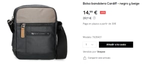 Bolso bandolera Pepe Jeans Cardiff por 14.99€