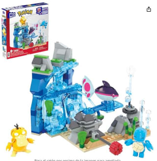 Mega Figura de Aventura Acuática del Constructor de Aventuras Pokémon por 19,99€