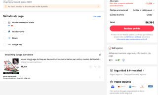 Montaña rusa gigante Mould KIng para montar 3.646 piezas por 86,36€