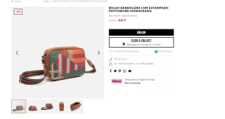 Bolso bandolera monograma en patchwork de Misako por 8,10€
