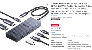 UGREEN Revodok Max 208 8-in-1 Dock voor €29,99 bij Amazon