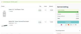 €5 korting bij bestelling vanaf €50 bij Haarshop