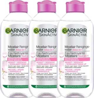 3x 400 ml Garnier SkinActive Micellair Water voor €11,99 bij Bol