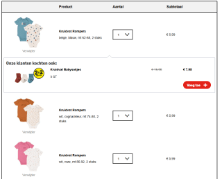 2+2 gratis op Kruidvat baby textiel en baby of mama accessoires