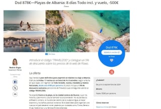 Escapada a Playas de Albania: 8 días Todo incl. y vuelo desde 878€ (socios travelzoo)