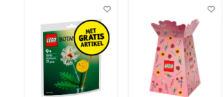 Gratis Lego veldbloemen en vaasje t.w.v. €4,99 bij aankoop van 2 actieproducten bij Kruidvat