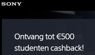 Tot €500 studenten cashback bij aankoop Sony geselecteerde camera's, E-mount lenzen, en accessoires