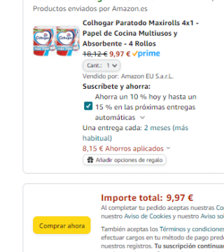 Pack 4 Colhogar Paratodo Maxirolls por 9,97€