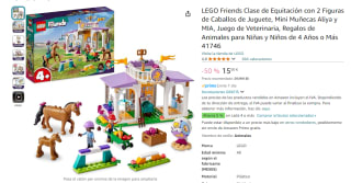 Lego Friends Clase de Equitación con 2 Figuras de Caballos por 15€