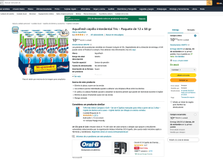 Aquafresh 36 cepillos interdental por tan solo 10,97€